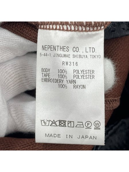 Needles Track Pant - Poly Smooth RW316 茶 (M) タグ付キ