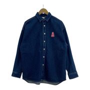 X-girl FACE EMBROIDERY DENIM SHIRT S 青