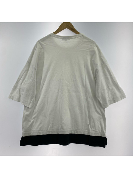 COMME des GARCONS 半袖Tシャツ・カットソー 綿度詰天竺切替Tシャツ