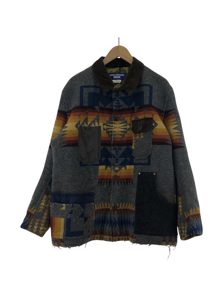 JUNYA WATANABE /PENDLOTN ネイティブ柄ジャケット グレー M