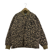 WACKO MARIA LEOPARD QUILITED JACKET DICKIES-WM-BL09(L）