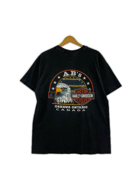 Harley-Davidson 半袖Tシャツ・カットソー 90s バイク イーグル 両面 L