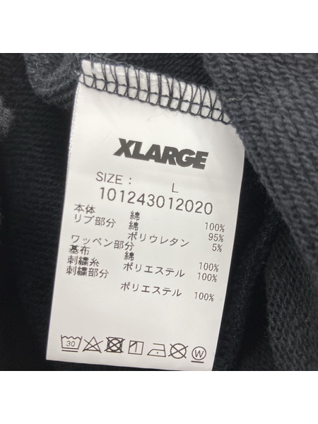 XLARGE×ED HARDY ジップパーカー (L) 黒