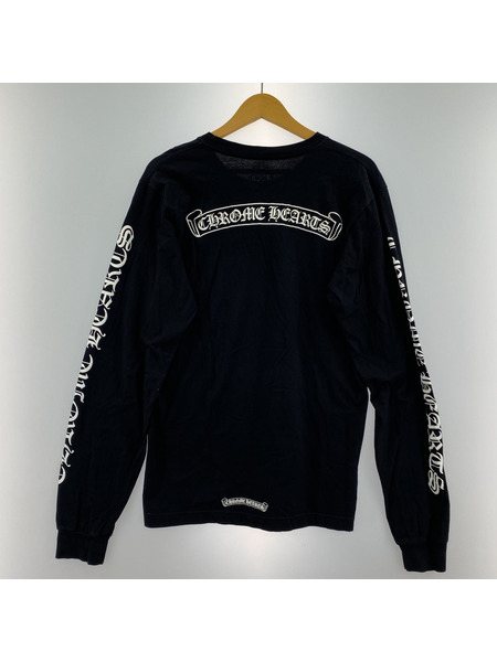 CHROME HEARTS 長袖Tシャツ・カットソー アームロゴL/Sカットソー 黒 M