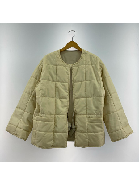 ジャケット pelleq キルティング/リバーシブル/アイボリー