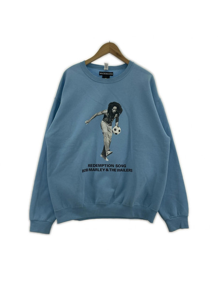 WACKO MARIA BOBMARLEY CREW NECK SWEAT SHIRT TYPE-4 Lライトブルー