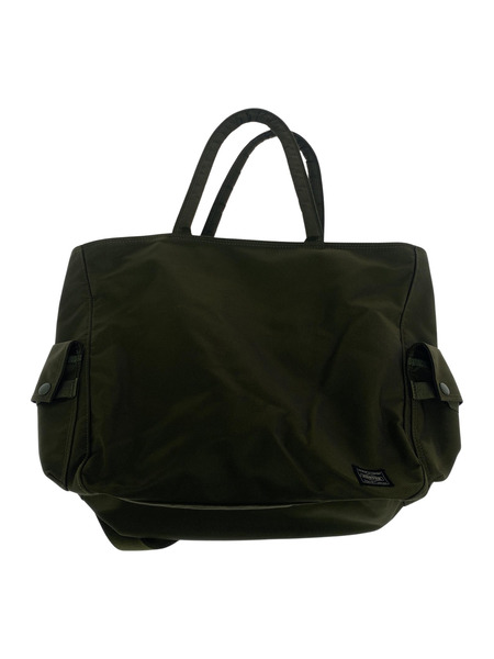 PORTER UNIT 2WAY TOTE BAG カーキ CORDURA