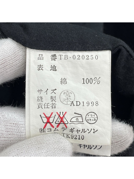 COMME des GARCONS 長袖シャツ OLD ブラウス TB-020250 ブラック