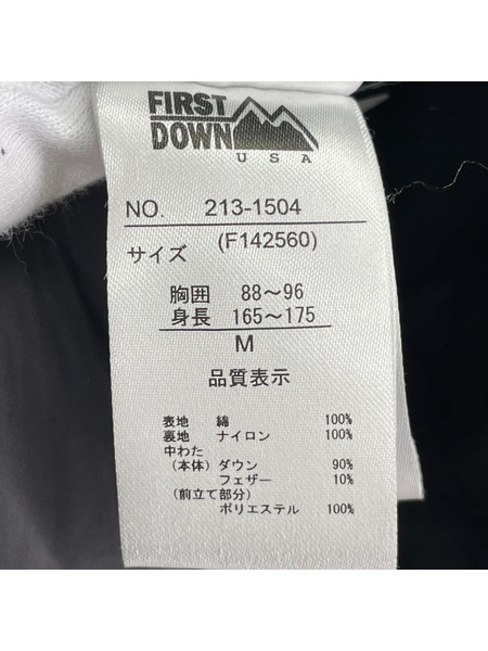 FIRST DOWN ダウンジャケット orenge fire proof