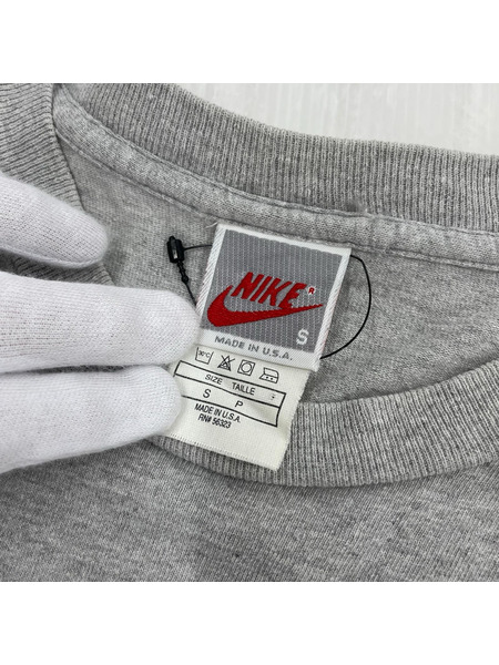 90s NIKE USA製 ジャンプマンTee グレー (S)