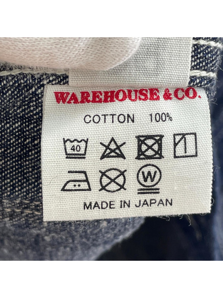 WAREHOUSE デニムジャケット JOHN GLUCKOW STRONG-ARM ショール