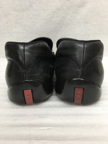 PRADA SPORT P0327 レザードライビングシューズ 黒 サイズ7