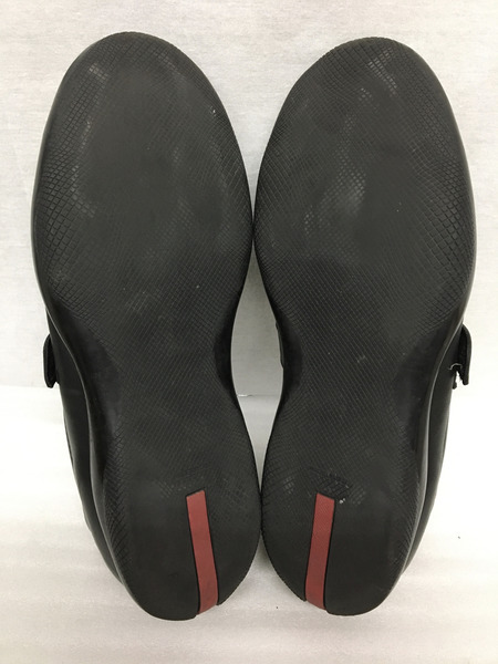 PRADA SPORT P0327 レザードライビングシューズ 黒 サイズ7