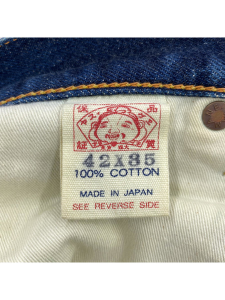 EVISU Lot2000 No2 ピンク 大黒 ビックカモメ デニムパンツ 42×35 インディゴ