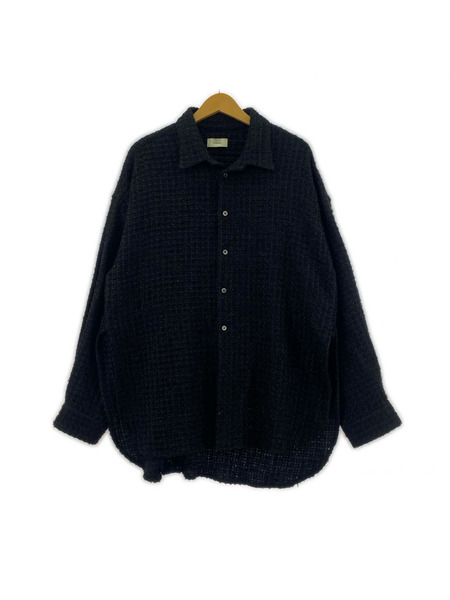 長袖シャツ Toironier Lame Tweed Shirt F