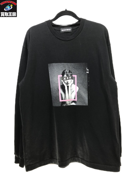 GOD SELECTION XXX L/Sカットソー/XL/黒/ゴッドセレクショントリプルエックス