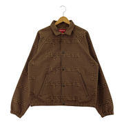 Supreme Houndstooth Logos Snap Front Jacket Ｓ