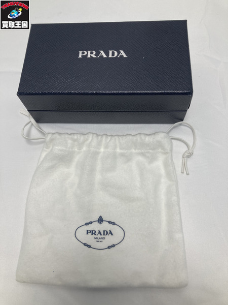 PRADA サフィアーノレザー キーチェーン チャーム プラダ キーホルダー