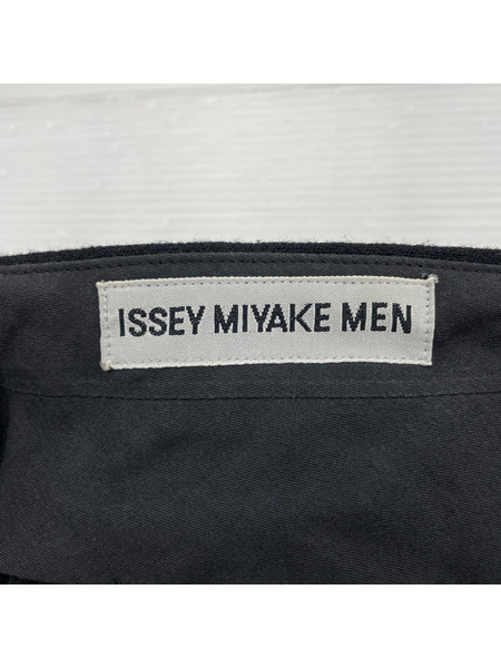 ISSEY MIYAKE パンツ 96AWウールナイロントラウザーパンツ L ブラック