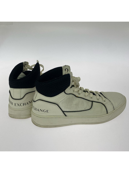 ARMANI EXCHANGE ミッドカットスニーカー 白 (27)