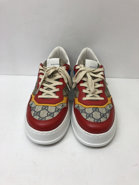 GUCCI GG Beige Red Blue GG柄 スニーカー 10.5