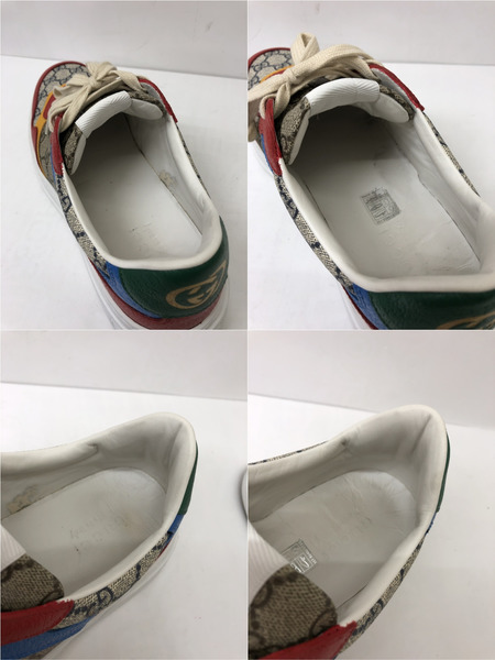 GUCCI GG Beige Red Blue GG柄 スニーカー 10.5