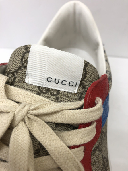 GUCCI GG Beige Red Blue GG柄 スニーカー 10.5[値下]