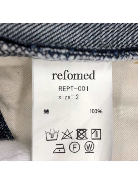 refomed RIGHT HANDED DENIM PANTS 2