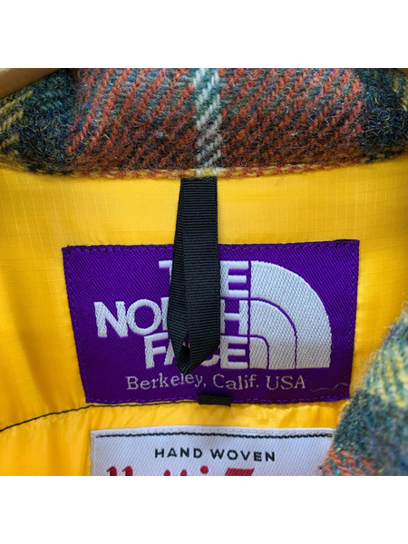 THE NORTH FACE PURPLE LABEL xHARRIS TWEED ダウンジャケット