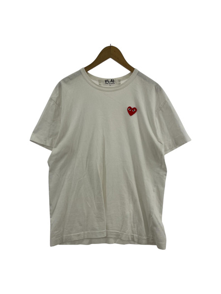 PLAY COMME des GARCONS　ワンポイントTee ホワイト （XL）