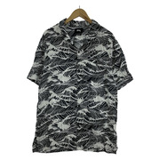 STUSSY/アロハシャツ/XL/BLK