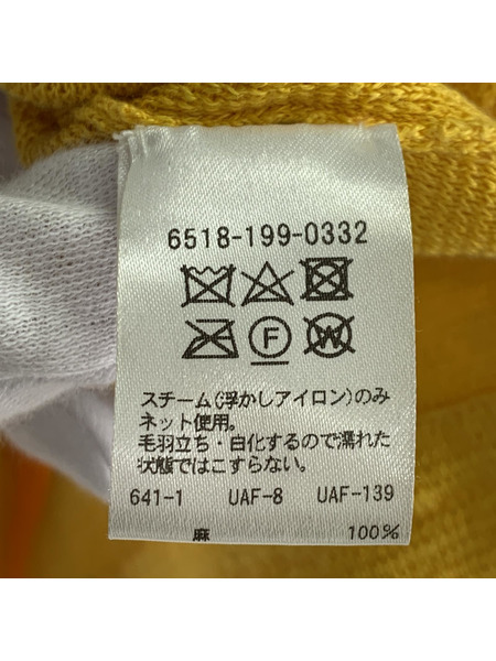 Drawer リネン フレアスリーブ プルオーバー　イエロー