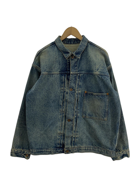 INTERIM HYPER BIG 1ST KIBATA VINTAGE WASH SHUTTLE DENIM 4