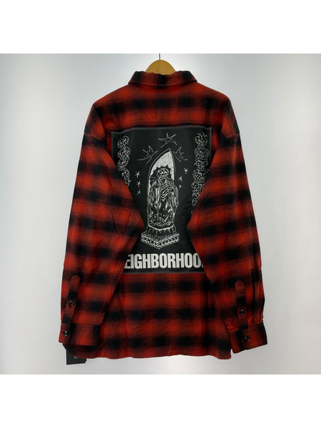 NEIGHBORHOOD 長袖シャツ x Fucking Awesome 赤 XL