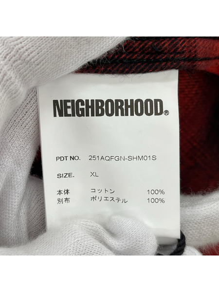 NEIGHBORHOOD 長袖シャツ x Fucking Awesome 赤 XL