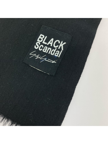 Yohji Yamamoto ソノ他 マフラー BLACK Scandal BLK