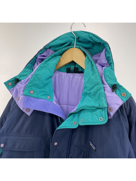 80s patagonia デカタグ 香港製 ガイドジャケット M 紺