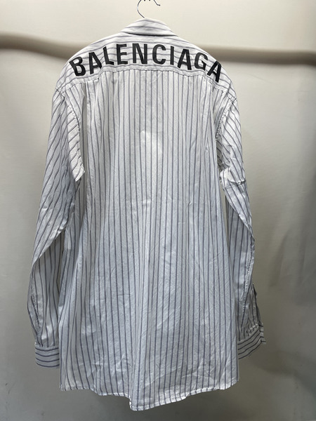 BALENCIAGA 18SS Back Logo Print Shirt バックロゴシャツ 39