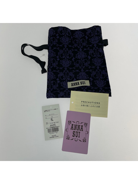 Anna Sui コンパクトウォレット ウィズスネーク BLK