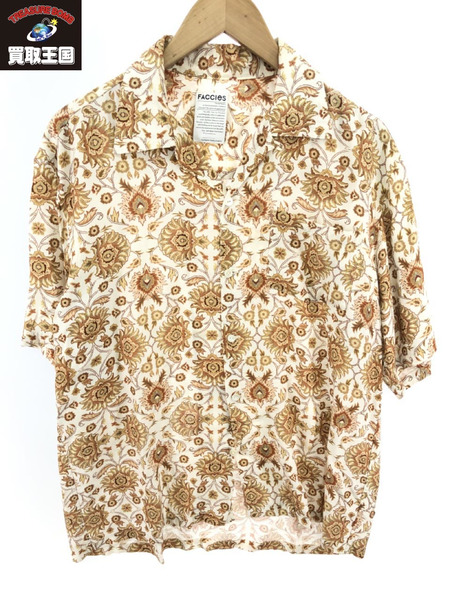 FACCIES oriental Pattern Rayon Shirt 花柄 1[値下]