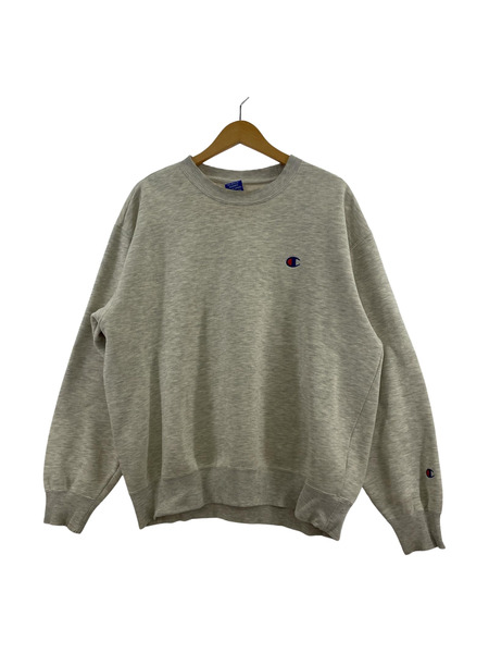 Champion L/S USA製 スウェット グレー (XL)