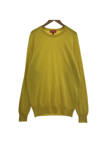 Supreme S Logo Raglan Cashmere Sweater L YEL