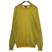 Supreme S Logo Raglan Cashmere Sweater L YEL