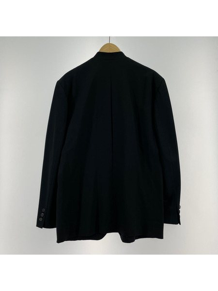 ISSEY MIYAKE 80s~ ウールギャバ マオカラージャケット L ブラック