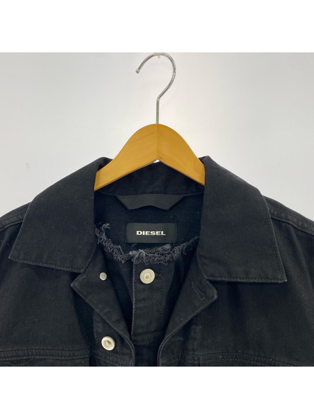 DIESEL デニムジャケット フリルデニムジャケット BLK