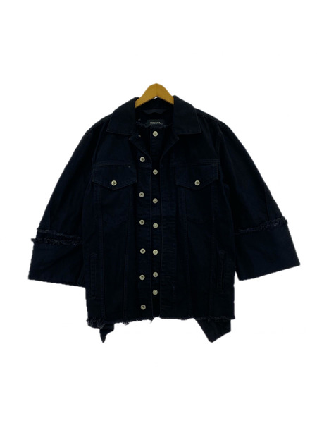 DIESEL デニムジャケット フリルデニムジャケット BLK
