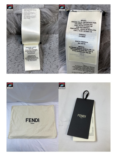 FENDI フェンディ フォックスファーストール マフラー FNG408