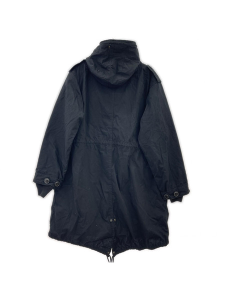 HOUSTON ジャケット モッズコート 黒（XXS)