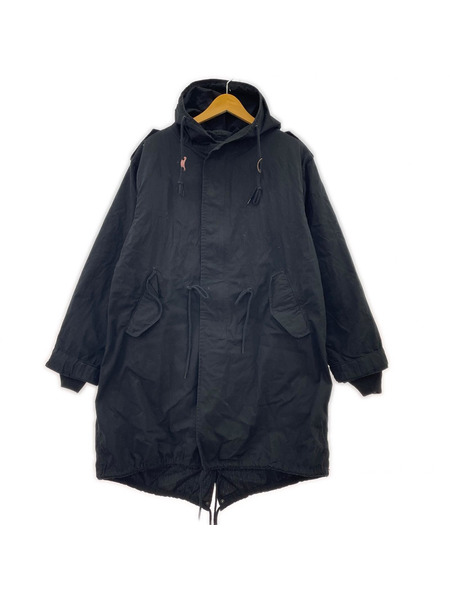 HOUSTON ジャケット モッズコート 黒（XXS)