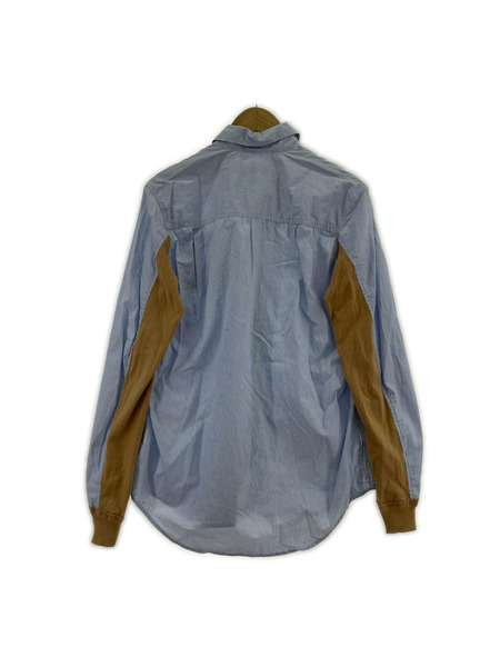 UNDERCOVER 長袖シャツ 16AW 内袖カフスニット ストライプシャツ 2